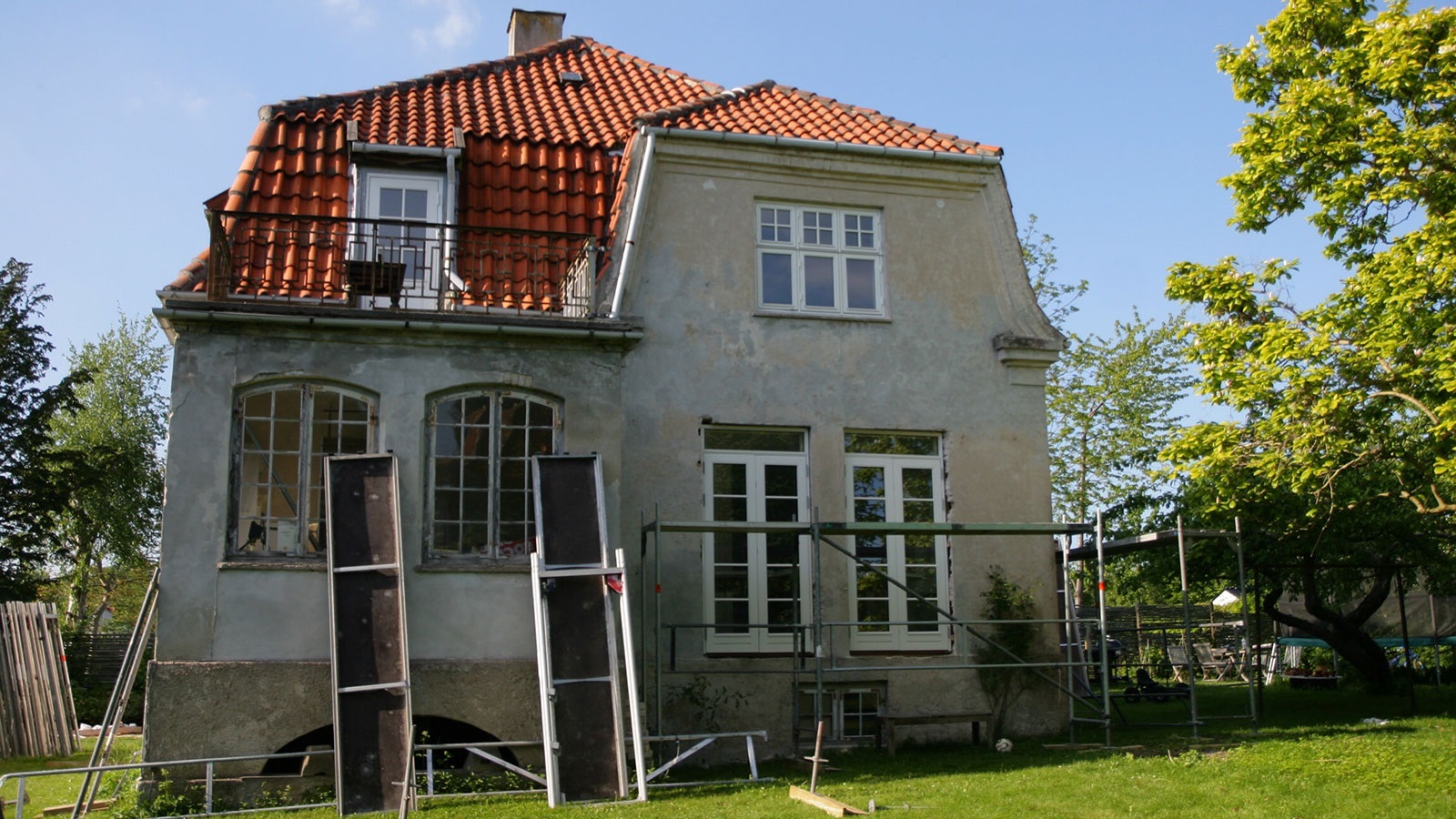 Fasaden er totalrenset