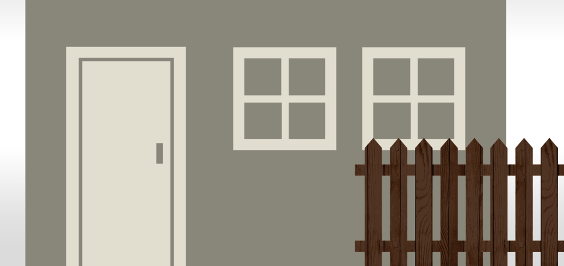 Nøytral som stein. Farger med naturlige, dempede gråtoner. Dyp brun gir et gyllent skjær til fargeskalaen. Brukte farger: Facade – Platinagrå (U-731), dør/vinduer – Muslingskall (U-709), stakitt – Dyp brun (U-806).